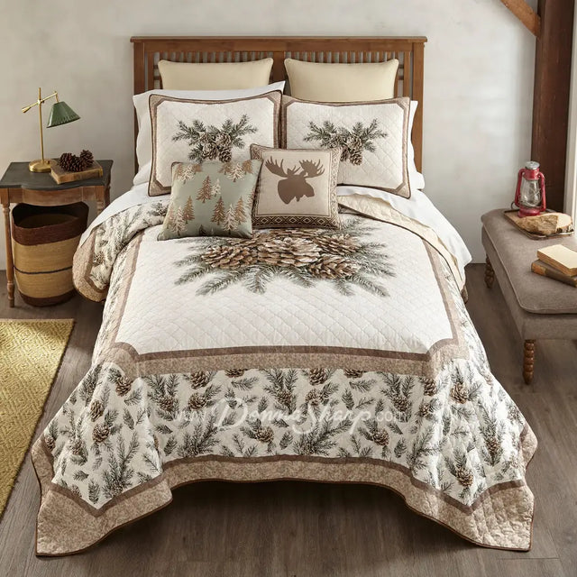 Donna Sharp Pine Medallion Ultra Comfort Quilt Collection - Bedding