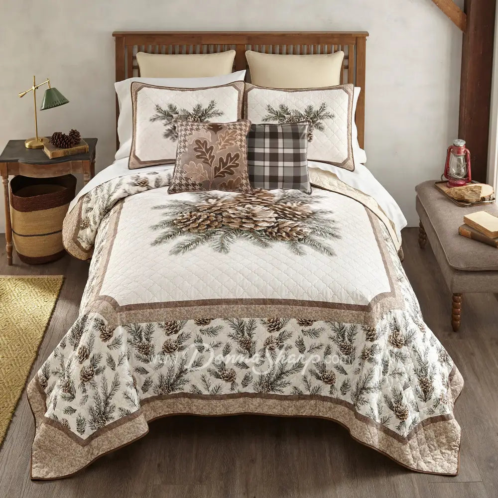 Donna Sharp Pine Medallion Ultra Comfort Quilt Collection - Bedding