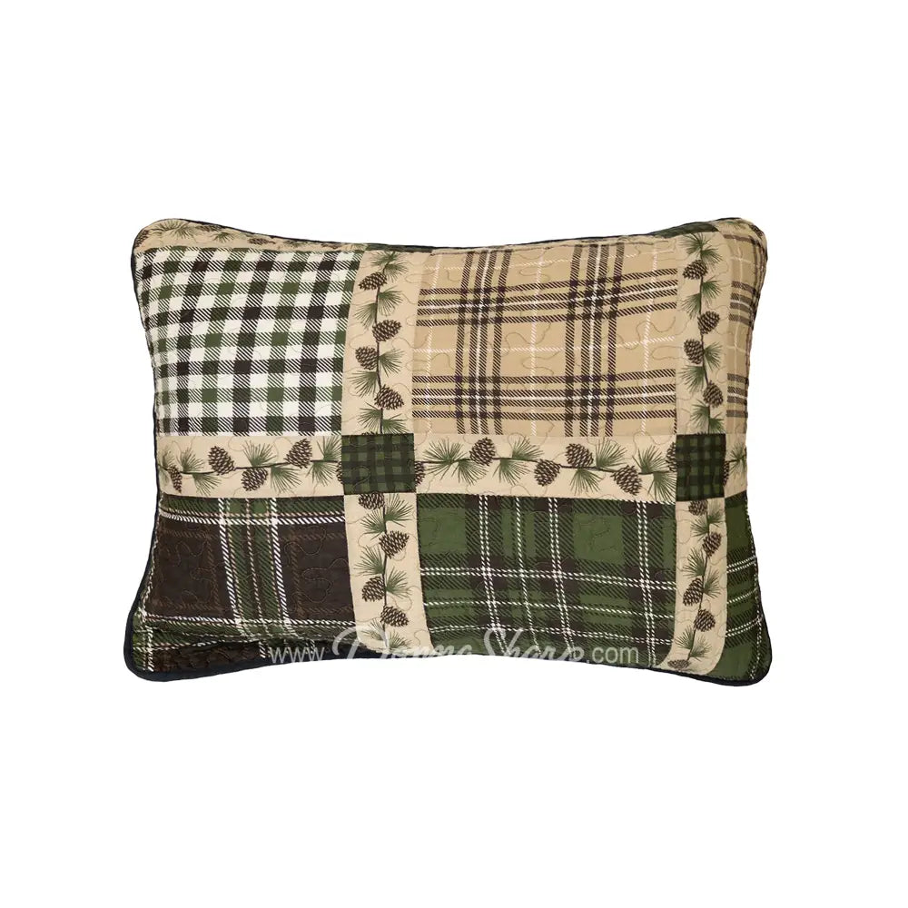 Pine Patch Pillow Sham Standard (Front)