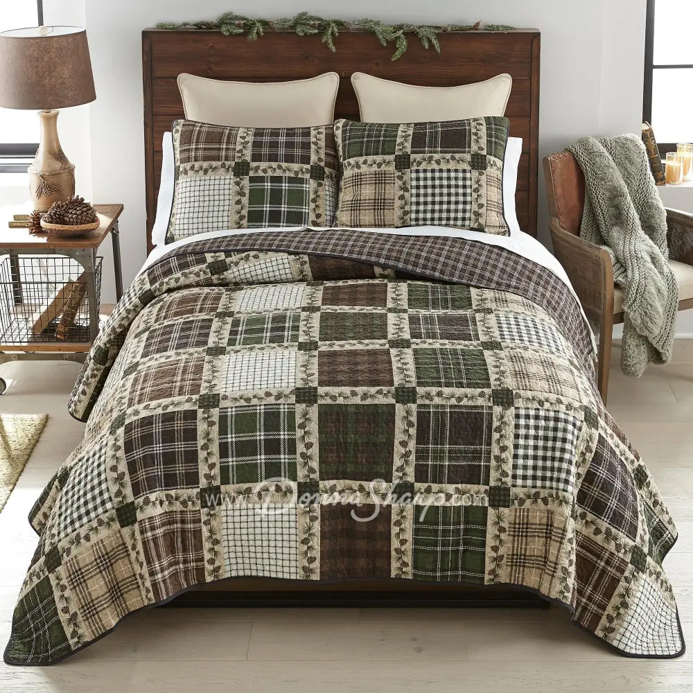 Donna Sharp Pine Patch Cotton Quilt Set King Set
