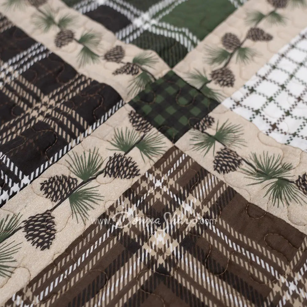 Donna Sharp Pine Patch Cotton Throw