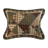 Donna Sharp Pine Star 3Pc Pieced & Embroidered Cotton Quilt Set New