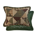 Donna Sharp Pine Star 3Pc Pieced & Embroidered Cotton Quilt Set Pillow New