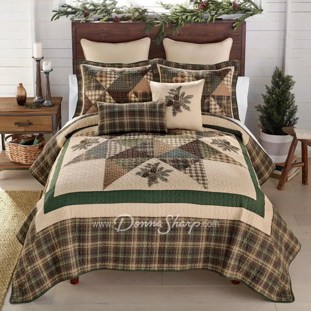 Donna Sharp Pine Star Pillow - Thumbnail 2