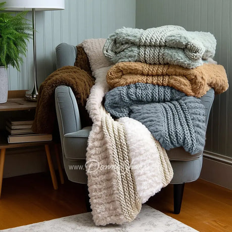 Donna Sharp Plush Knit Throws Bedding