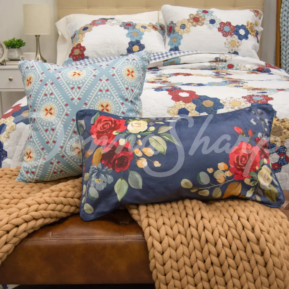 Donna Sharp Prairie 3Pc Cotton Quilt Set Bedding