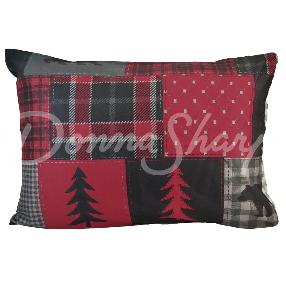 Donna Sharp Red Forest 3Pc Microfiber Comforter Bedding Set