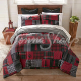 Donna Sharp Red Forest 3Pc Microfiber Comforter Bedding Set