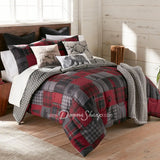 Donna Sharp Red Forest 3Pc Microfiber Comforter Bedding Set