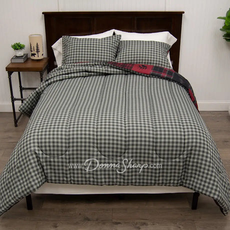 Donna Sharp Red Forest 3Pc Microfiber Comforter Bedding Set