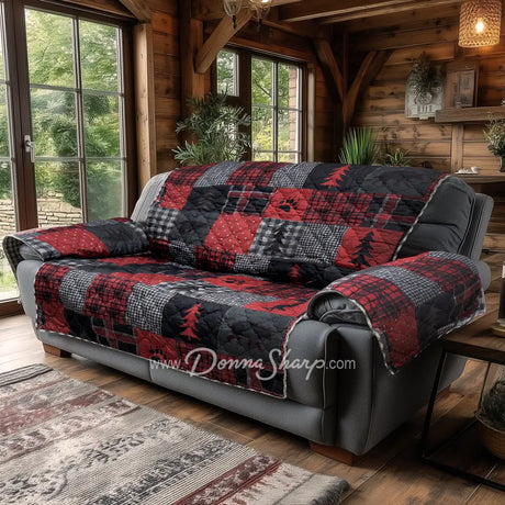 Donna Sharp Red Forest Sofa Cover (Loveseat) Sofa Cover