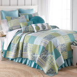 Sham Riptide Patch Bedding