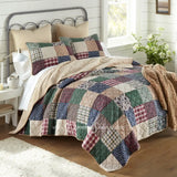 Rustic Paisley Pieced Cotton Quilt Set From Donna Sharp King + 2 Shams New
