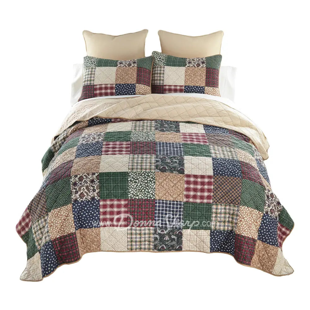 Rustic Paisley Pieced Cotton Quilt Set From Donna Sharp New