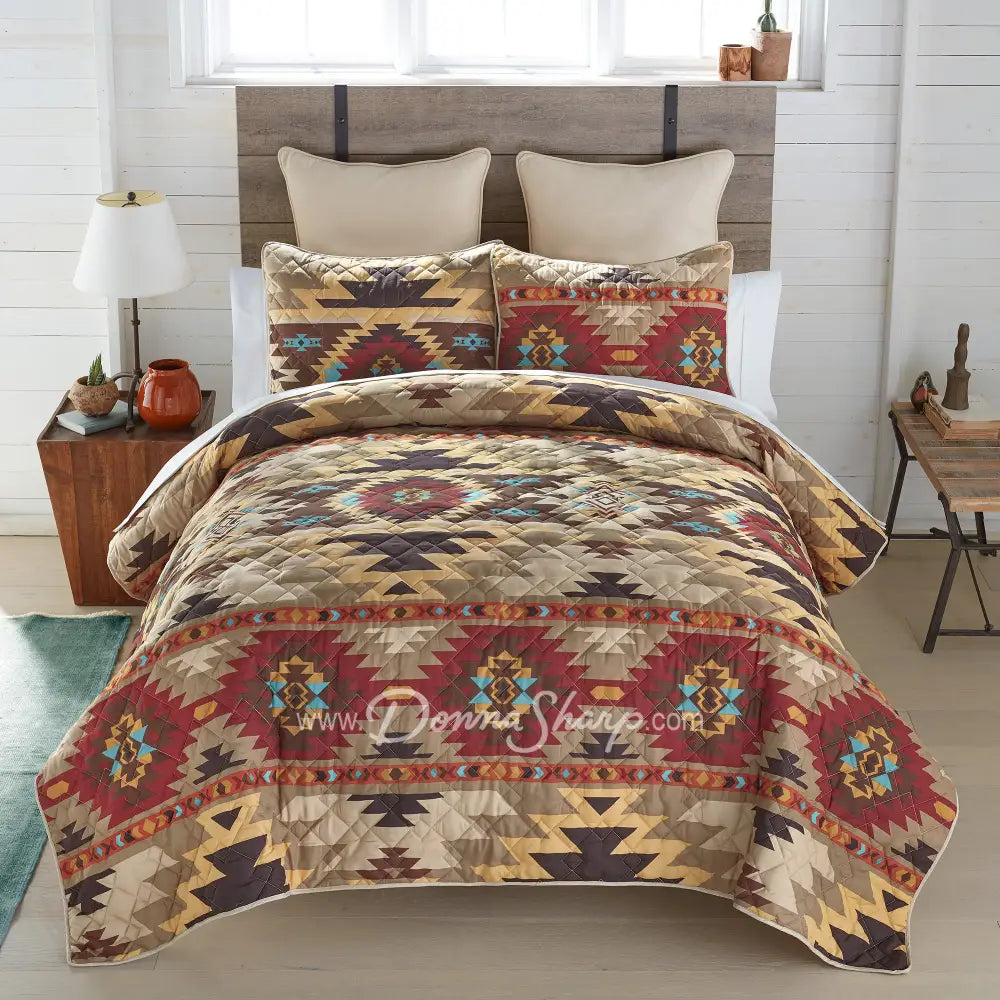 Donna Sharp Sand Dune Lightweight Quilted Bedding Set New