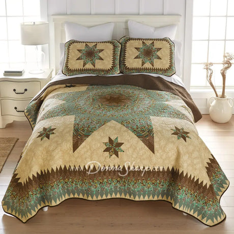 Donna Sharp Sea Breeze Star Quilt Set Bedding