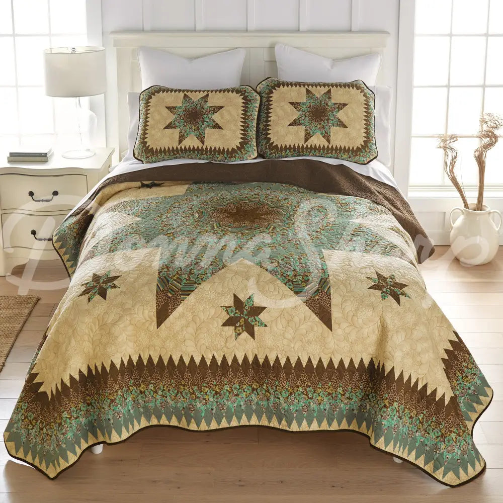 Donna Sharp Sea Breeze Star Quilt Set Bedding