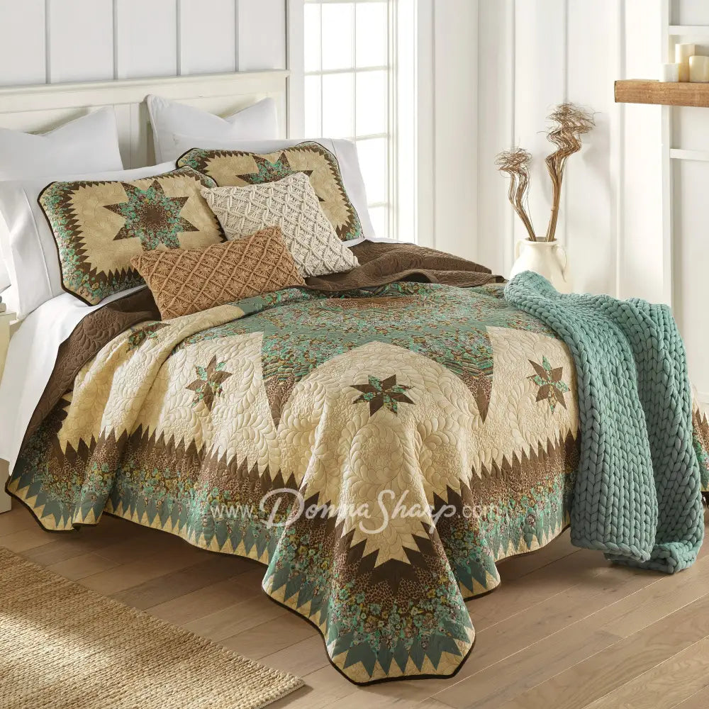 Donna Sharp Sea Breeze Star Quilt Set Bedding