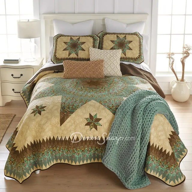 Donna Sharp Sea Breeze Star Quilt Set Bedding