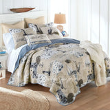 Donna Sharp Seascape Cotton Quilted Bedding Set New