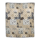 Donna Sharp Seascape Cotton Throw New