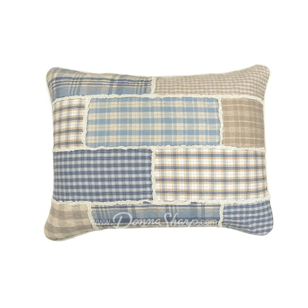 Donna Sharp Slate Cobblestone Cotton Patchwork Quilt Set Bedding