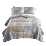 Donna Sharp Slate Cobblestone Cotton Patchwork Quilt Set Bedding