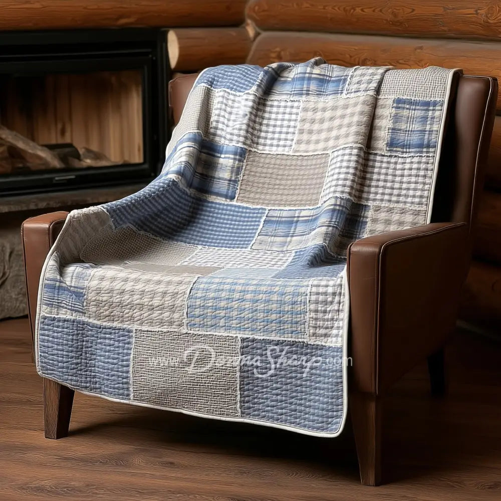 Donna Sharp Slate Cobblestone Cotton Throw