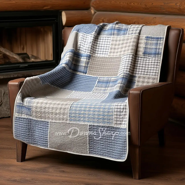 Donna Sharp Slate Cobblestone Cotton Throw