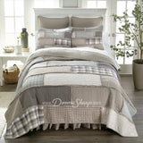 Donna Sharp Smoky Cobblestone Cotton Quilt Bedding