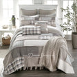 Donna Sharp Smoky Cobblestone Cotton Quilt Queen Quilt Bedding