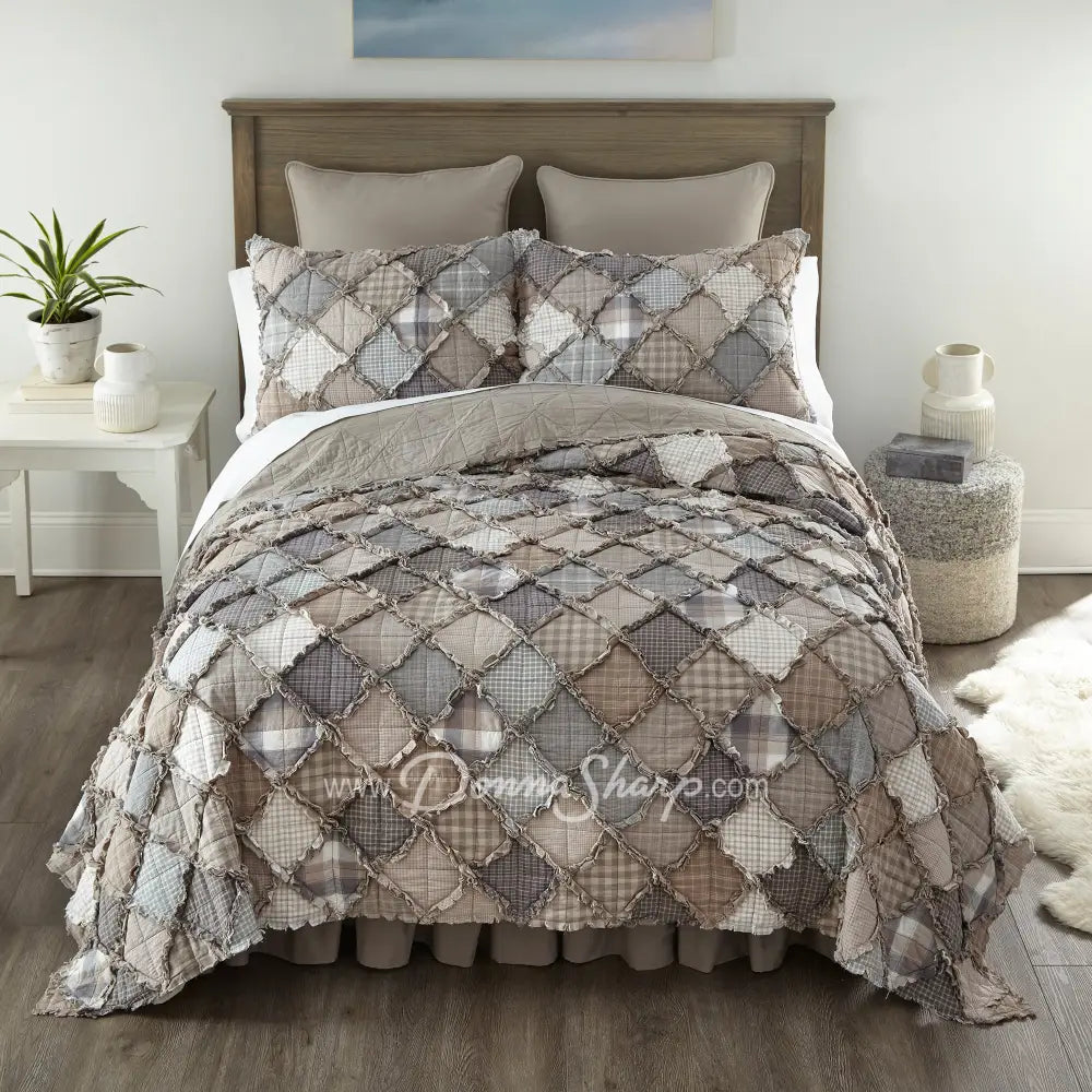 Donna Sharp Smoky Mountain Cotton Quilted Bedding Twin Bedding