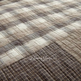 Smoky Square Cotton Quilted Bedding