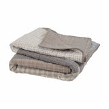Smoky Square Cotton Quilted Throw Bedding