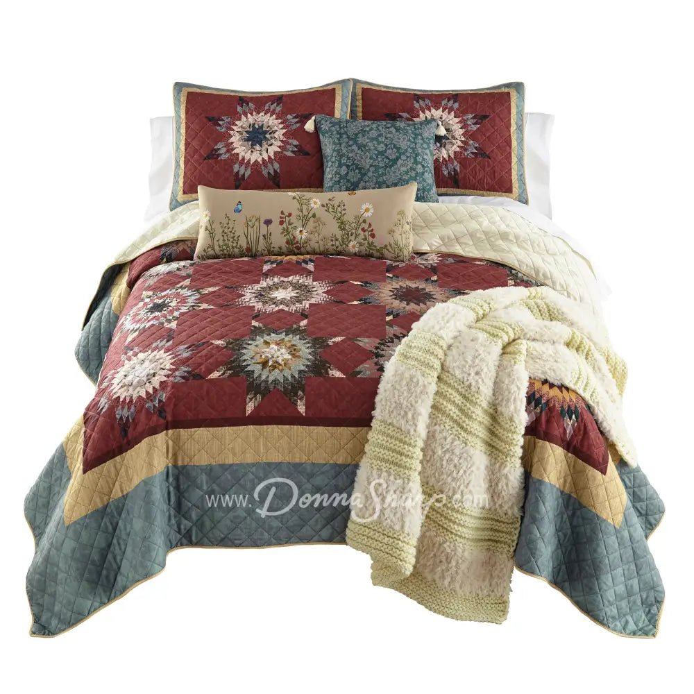 Donna Sharp Southern Star 3-Piece Quilted Bedding Set