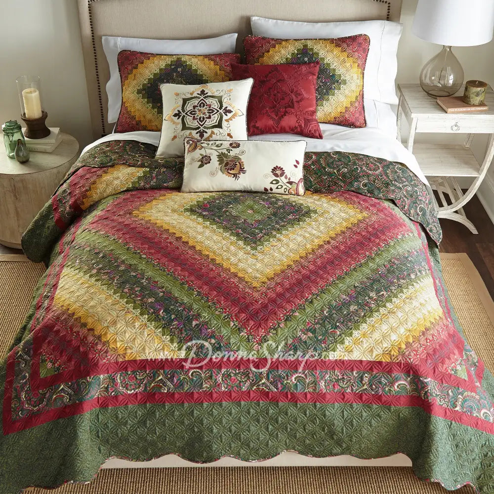 Spice Postage Stamp Bedding