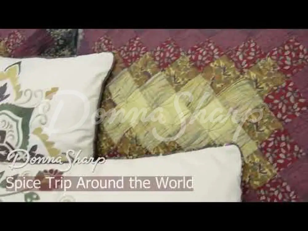 Donna Sharp Spice Trip Around The World Cotton Quilted Bedding