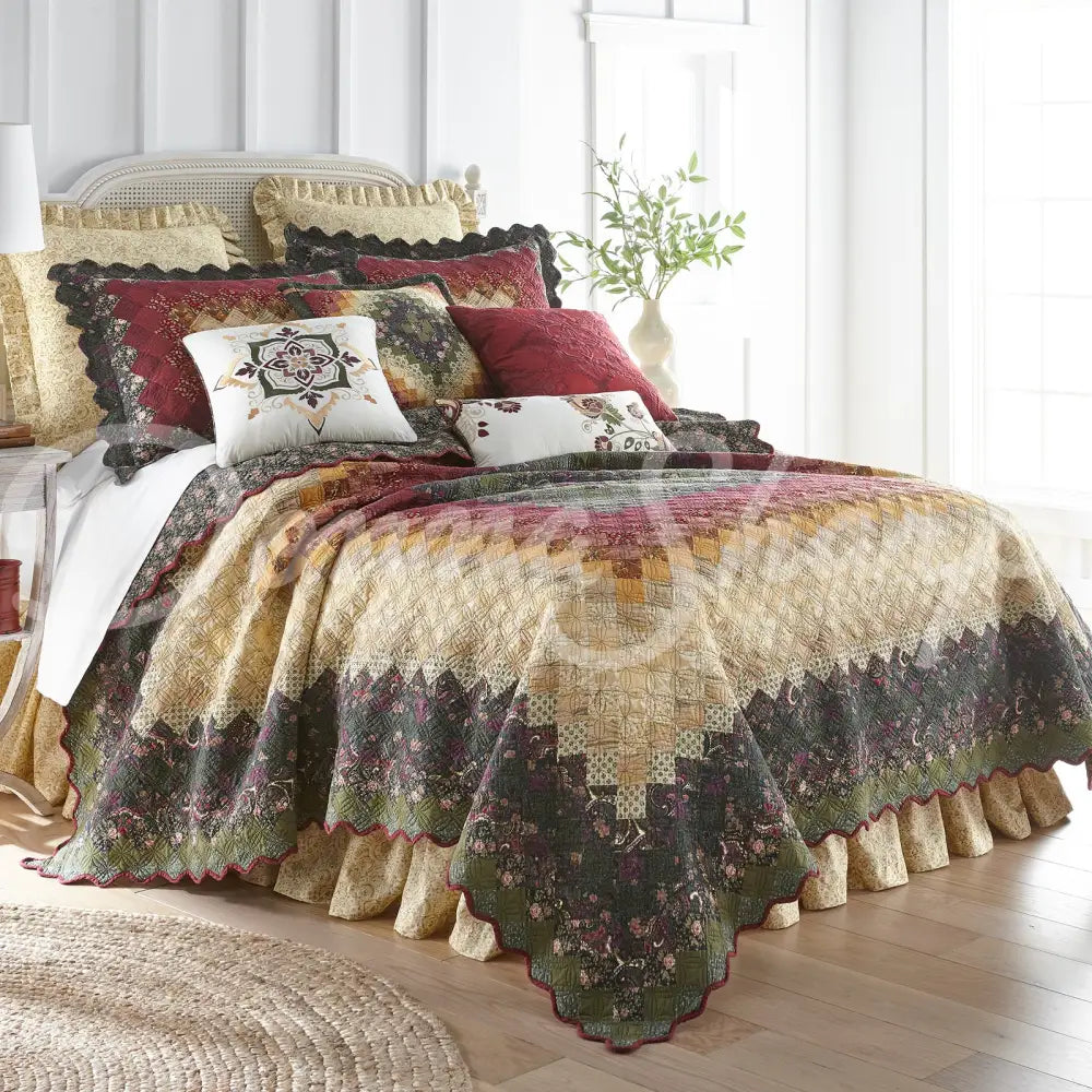 Donna Sharp Spice Trip Around The World Cotton Quilted Bedding