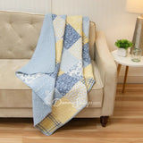 Donna Sharp Spring Flowers Cotton Pieced Quilted Bedding Set New