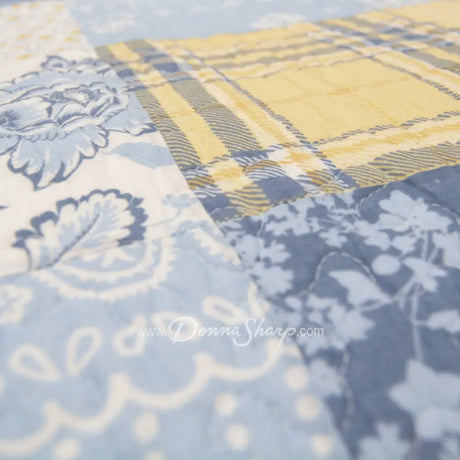 Donna Sharp Spring Flowers Cotton Pieced Quilted Bedding Set New