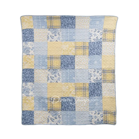 Donna Sharp Spring Flowers Cotton Pieced Quilted Bedding Set New