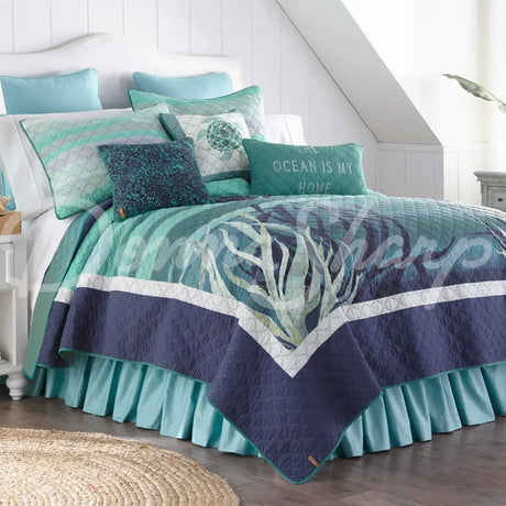 Donna Sharp Summer Surf Cotton Quilted Bedding