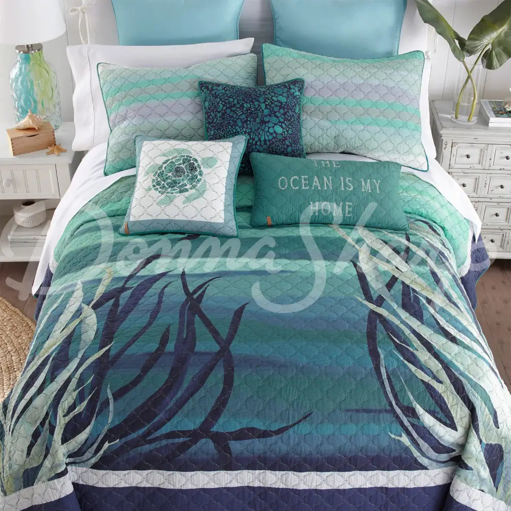 Donna Sharp Summer Surf Cotton Quilted Bedding