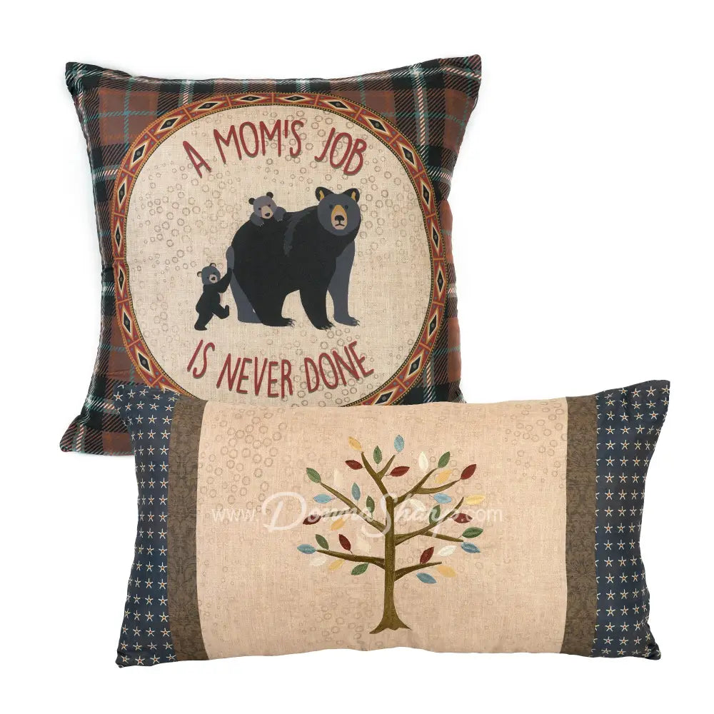 Donna Sharp Tree of Love Bear Design Quilt Set Pillow Set