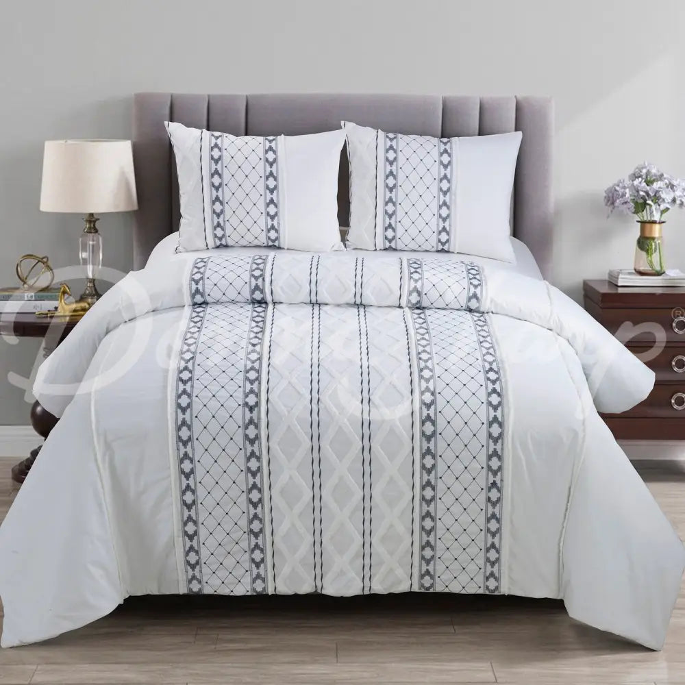 Donna Sharp Trellis 3Pc Cotton Comforter Set Bedding