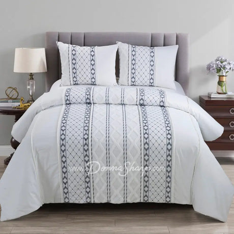 Donna Sharp Trellis 3Pc Cotton Comforter Set Bedding