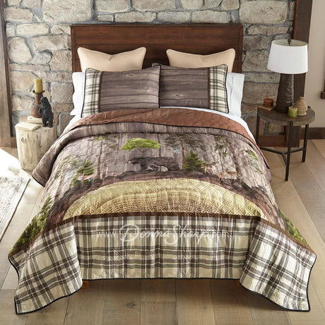 Wildwood 3Pc Quilted Bedding Set From Donna Sharp