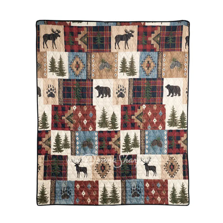 Donna Sharp Woodland Patch Lightweight Quilt Set Throw