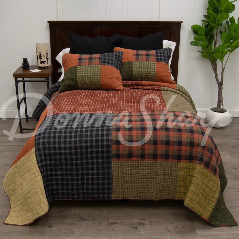 Donna Sharp Woodland Square Cotton Quilt Bedding