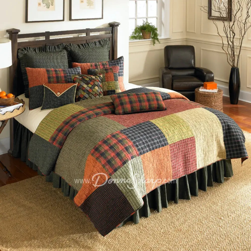 Donna Sharp Woodland Square Cotton Quilt Bedding Bedding